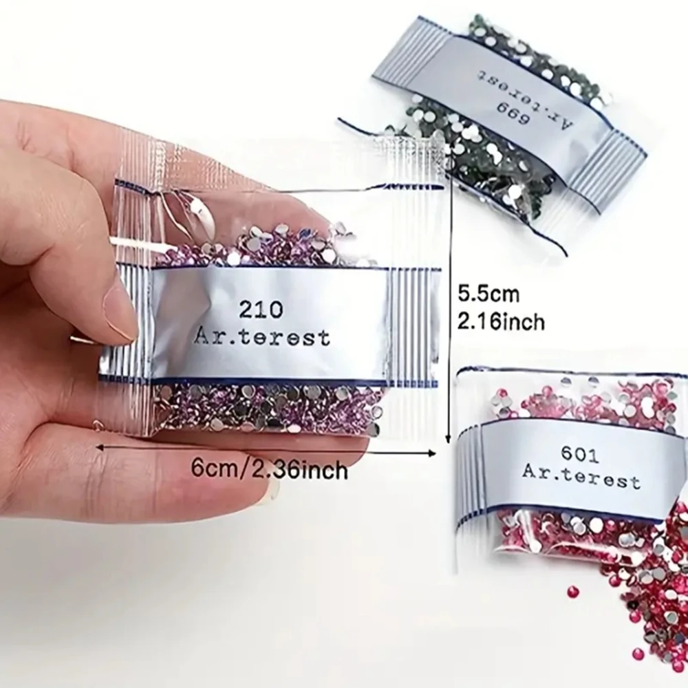 4000pcs/Set Diamond Painting Crystal Beads Only Random Color Each 200pcs Total 20 Colors Diamond Art Replacements Beads