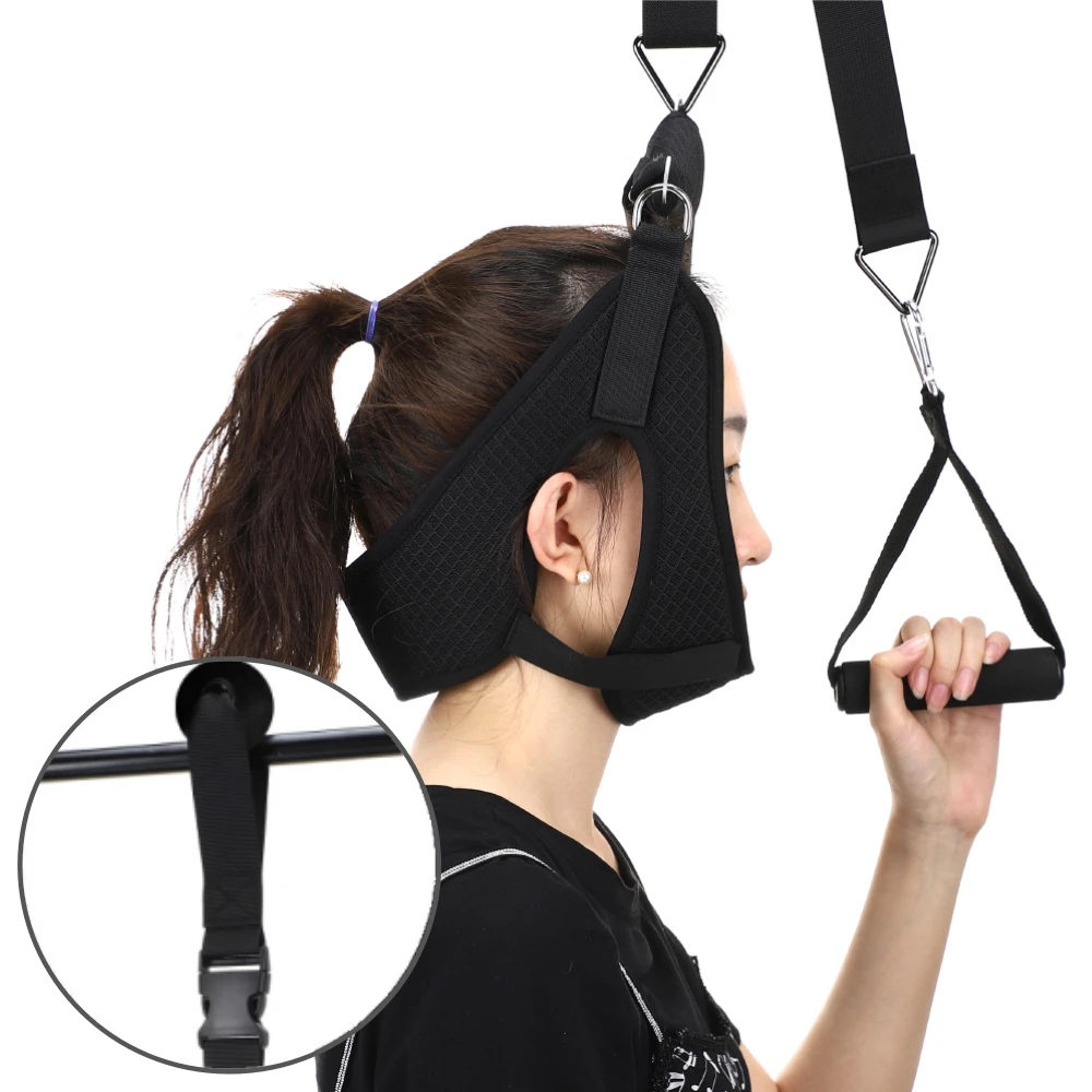 Cervical Neck Traction Over Door for Home Neck Stretcher Hammock for Neck Pain Relief Physical Therapy Spine Correction Brace