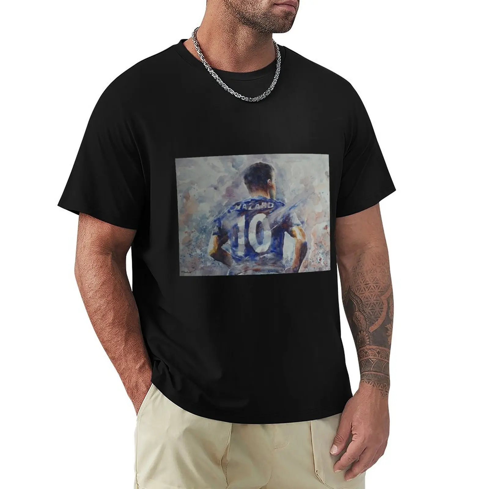 Eden Hazard - Portrait 1 T-Shirt Relaxed Casual Short Sleeve Tee