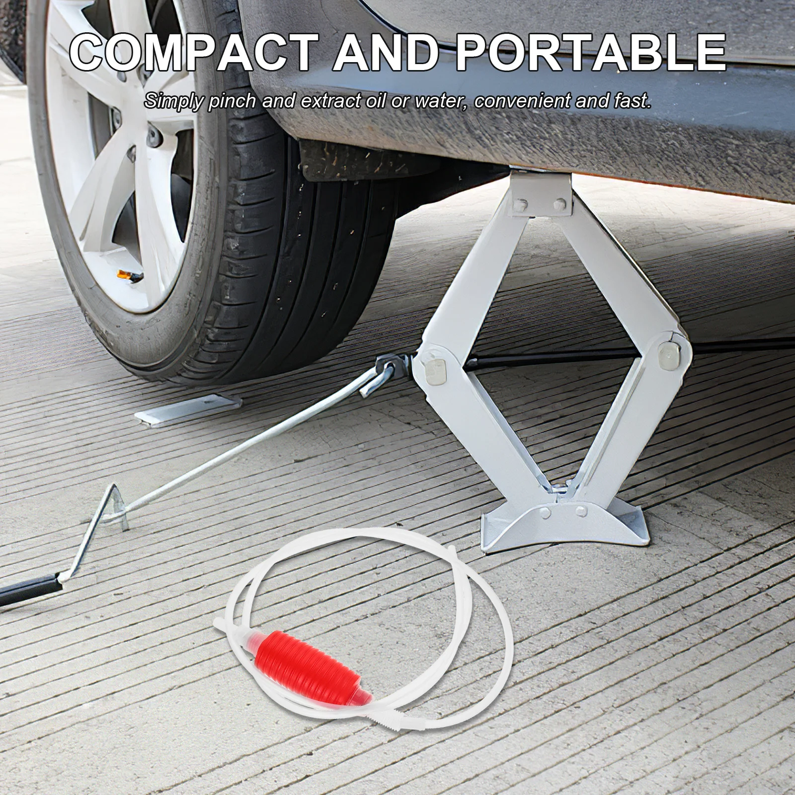 

Fuel Transfer Pump Manual Siphon Pump For Water Oil Portable Hose Tool Car Accessories Fish Tank Compatible