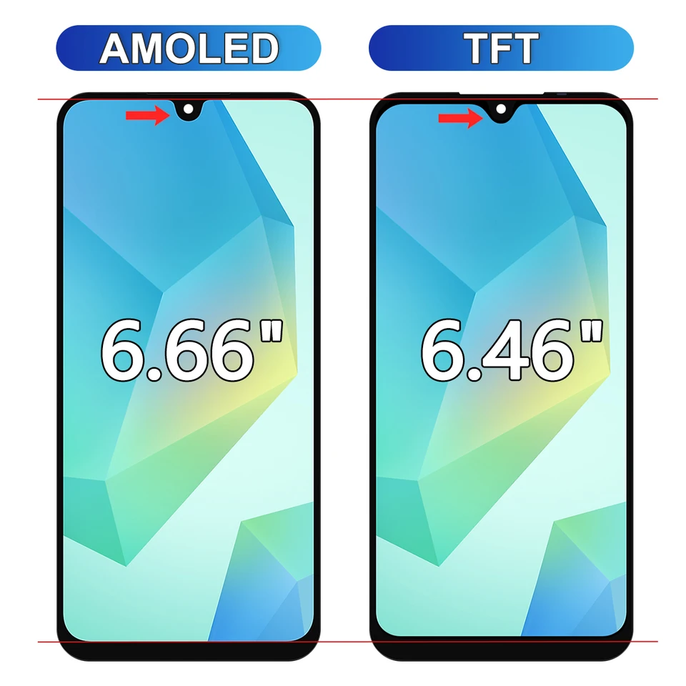 Pantalla AMOLED nueva para Samsung Galaxy A16 4G A165F A165M LCD Display Touch Screen para Samsung A16 5G A166B A166P A166E LCD Display 3