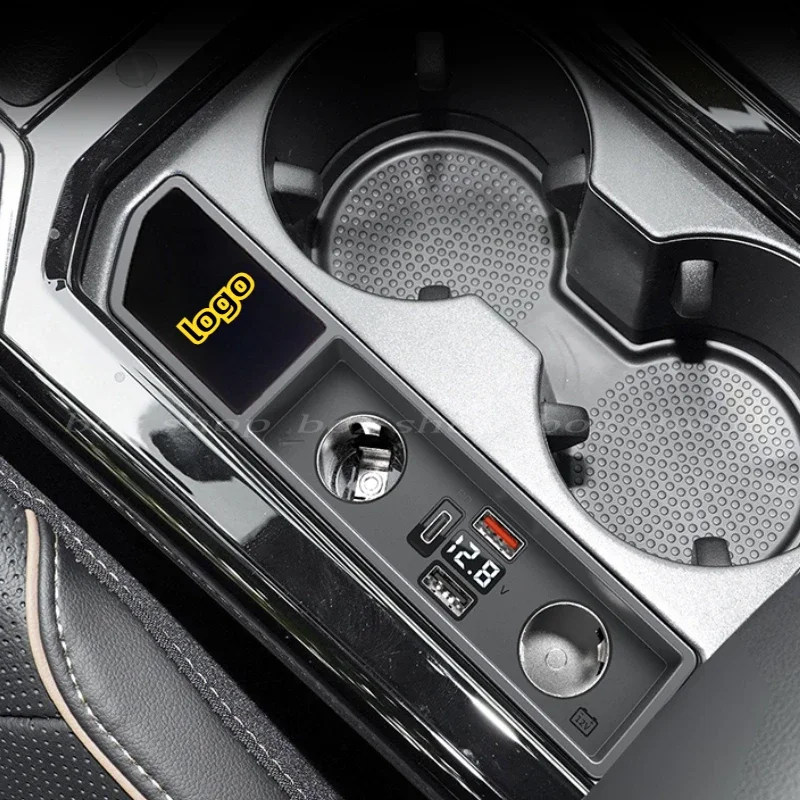 

For Volkswagen Passat 2019-2024 Car Charger Cigarette Lighter Modified USB Fast Charging Base Interior Modification Accessories