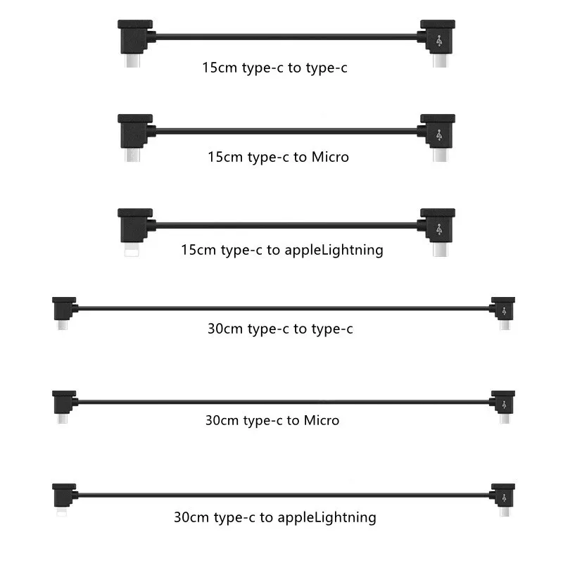 RC-N1 Cable Micro USB Type-C Lightning For DJI Mini 3Pro/Mavic 3/Mini 2/Mavic Air 2/Air 2S/Mavic 2 Drone Controller Accessorie