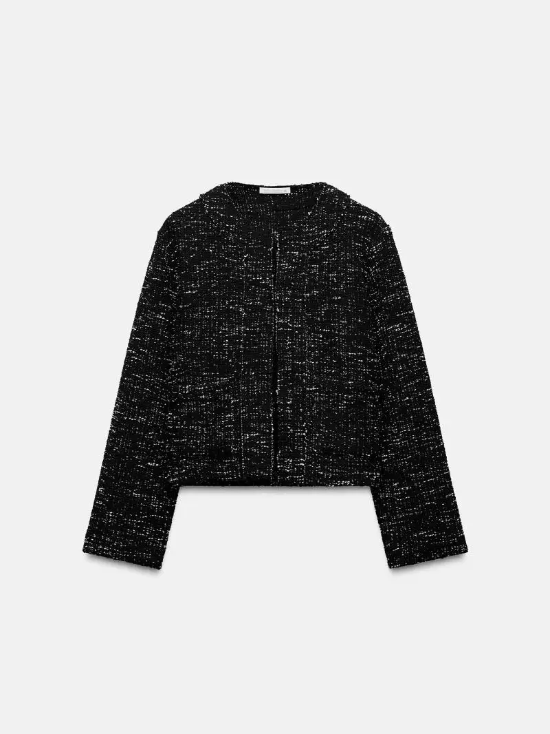 

Ele Long Sve круглая верхняя одежда Ne Jaet, новинка весны 2025, стеганое женское пальто из полиэстера с текстурой ket Design