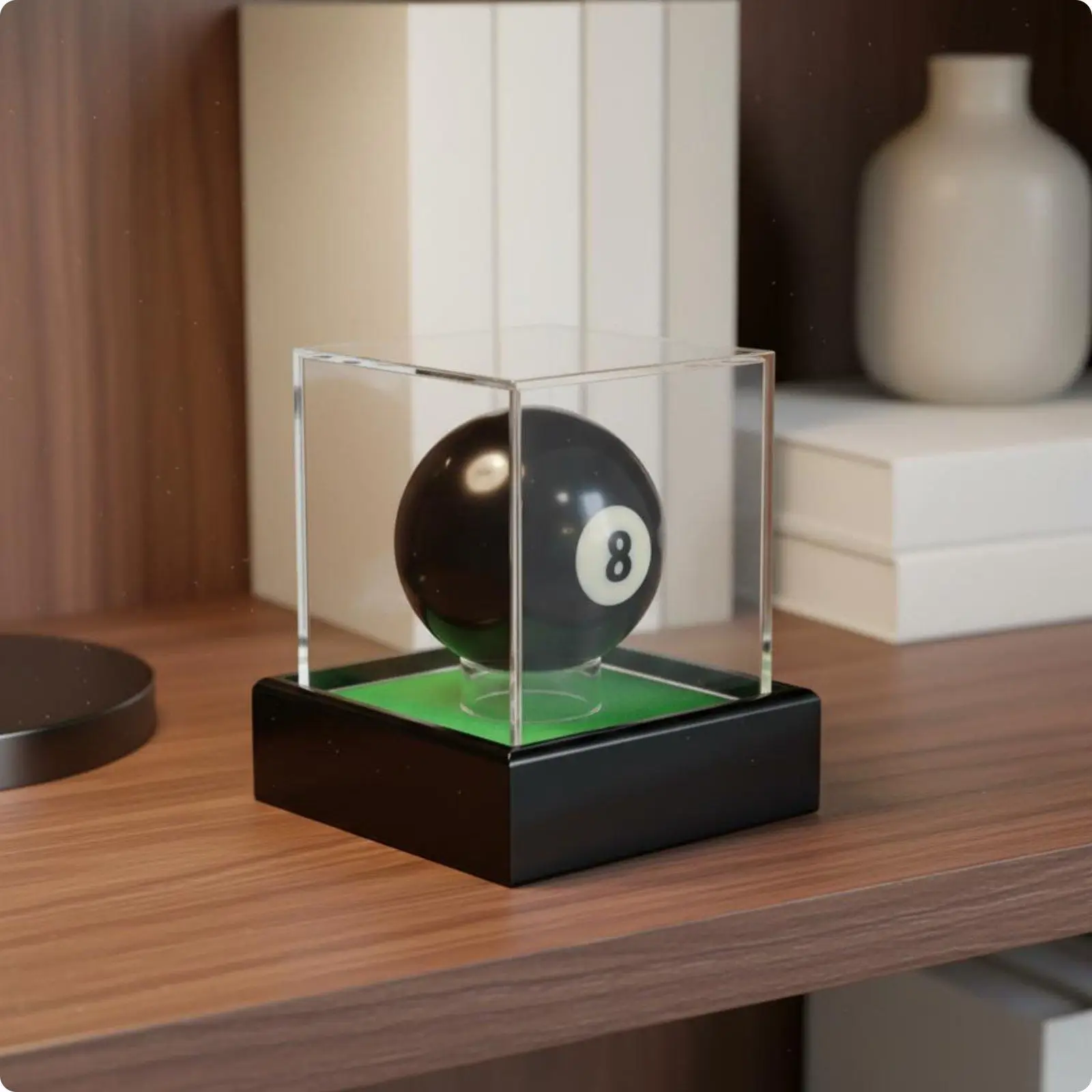 Transparent Ball Display Box Dustproof Acrylic Ball Display Case Desktop Decor