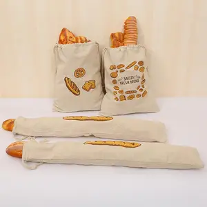 Cordon -Leinenbeutel, wiederverwendbar, groß, waschbar, Lebensmittelaufbewahrung, Haushaltszubehör, Raw, Küchenorganisator 8 Hauptverkaufsbrot sparen - №7