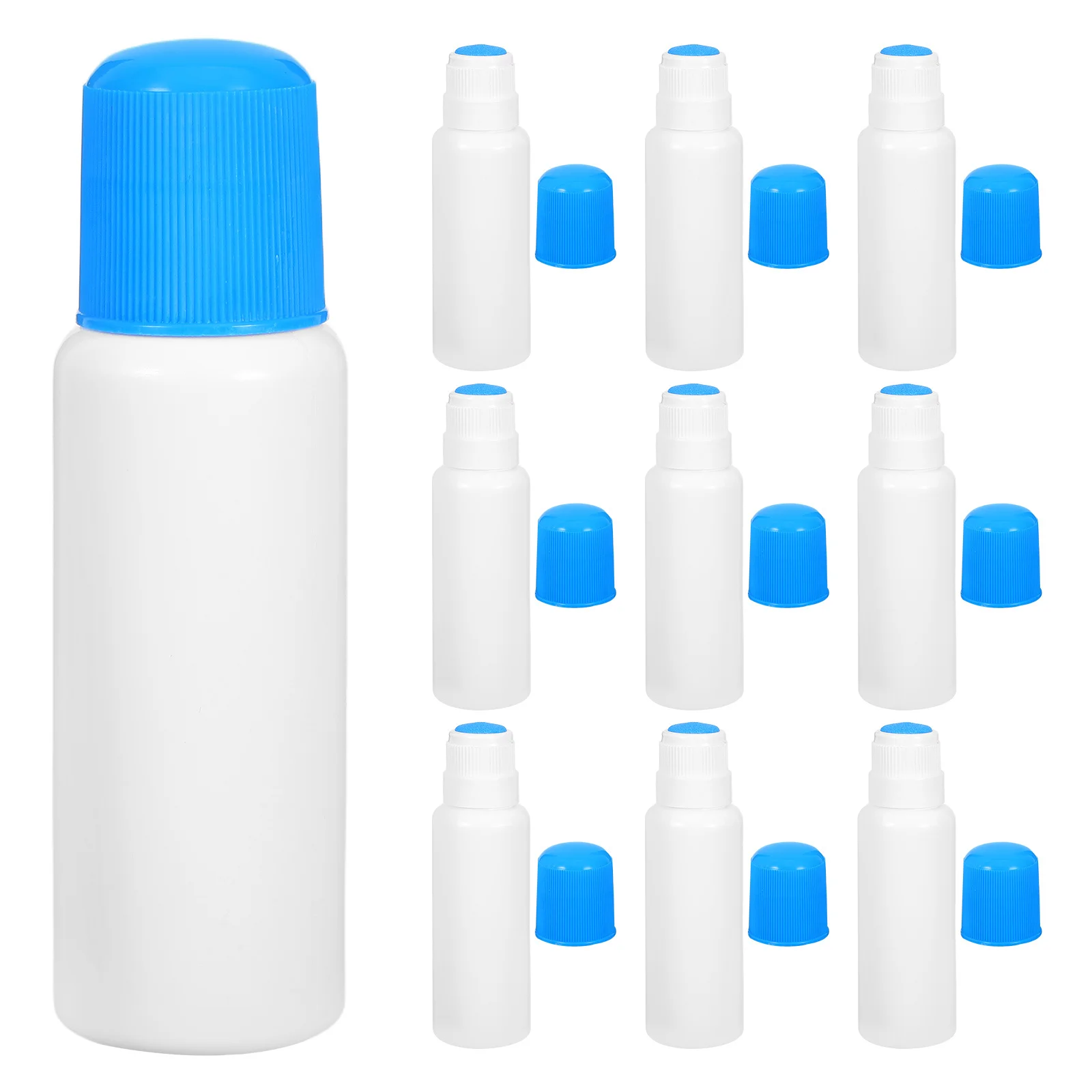 

10 Pcs Dauber Applicator Bottle Laboratory Liquid with Sponge Tip Empty Lotion Dispensing Essential Oils