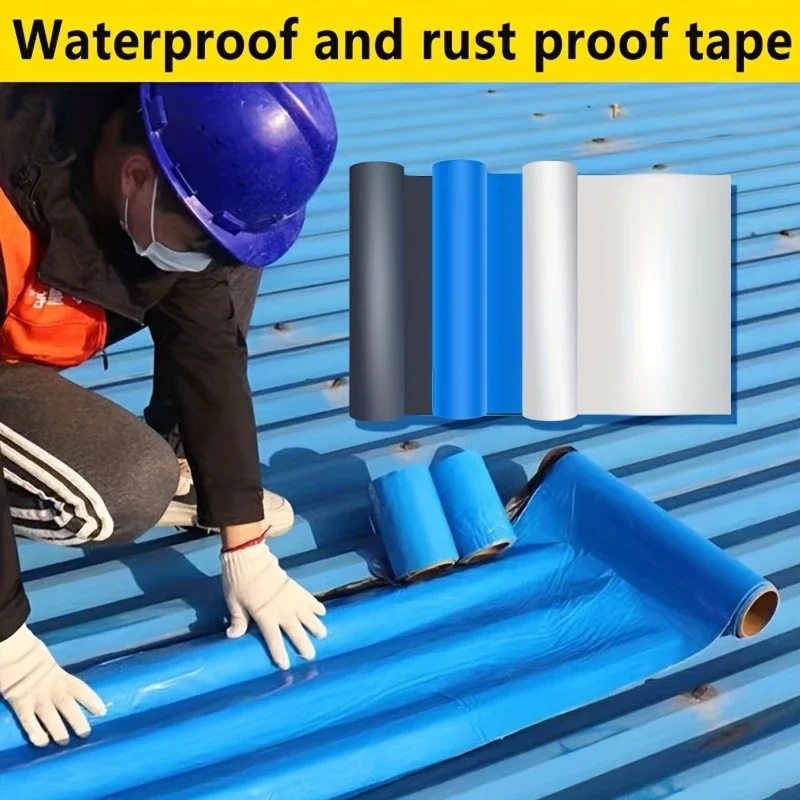 

Roof Wall Crack Waterproofing Membrane Large Area Coverage Waterproof Leak Filling and Rust Proof Self Adhesive Roof Repair Tape