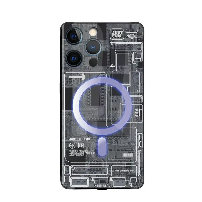 

LED Luminous Call Light Up Flash Phone Case For Huawei Mate 60 50 E Pro Plus P40 P30 Nova 10 11 Honor 90 80 70 Glass Cover Funda