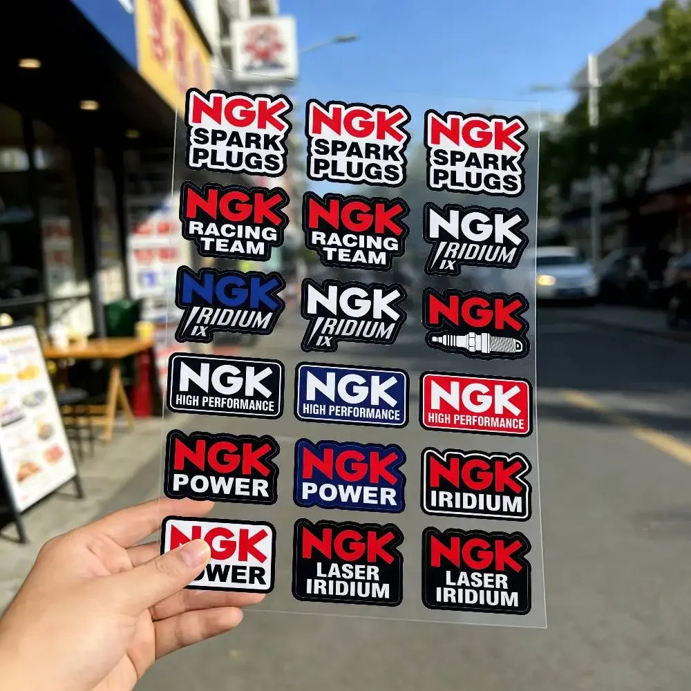 FOR NGK High Visibility Reflective Waterproof Decal Scratch Hide Sticker Fit Car Motorcycle Helmet Water Cup Refrigerator