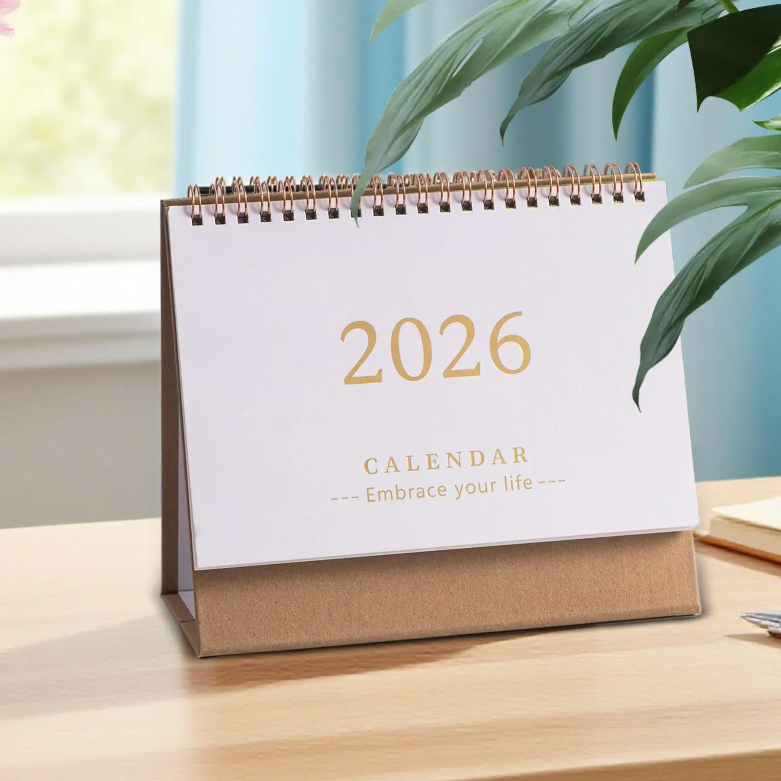 

Desk Calendar 2026 Simple Calendar Small Desk Calendar Creative Coil Calendar Planner Desktop Decoration Office Stationery