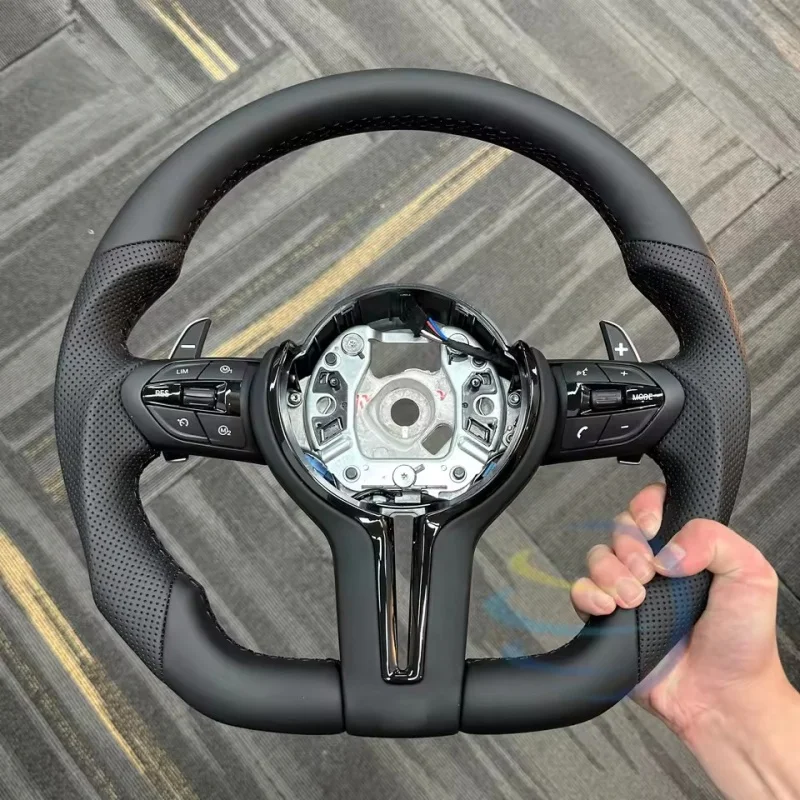 

Customized Microfiber LeatherCar Steering Wheel For BMW F30 M Sport F01F10 F30 X2 X3 X4 X5 X6 3 Series Steering Wheel Accessori