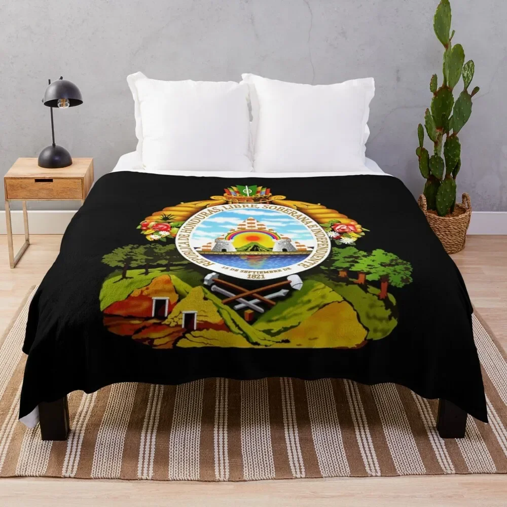 

Coat of arms of Honduras Throw Blanket Moving Weighted Blankets