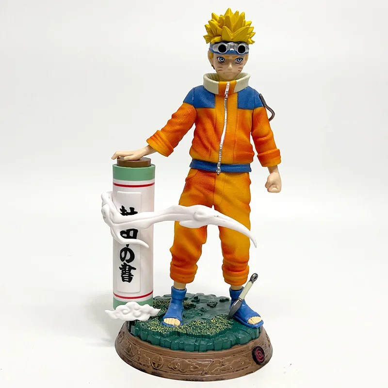 12CM Anime Naruto Uzumaki Sasuke Figuur Trillingen Sterren Vechten Pose Model Speelgoed Pop Actiefiguur PVC Ornament Collectie