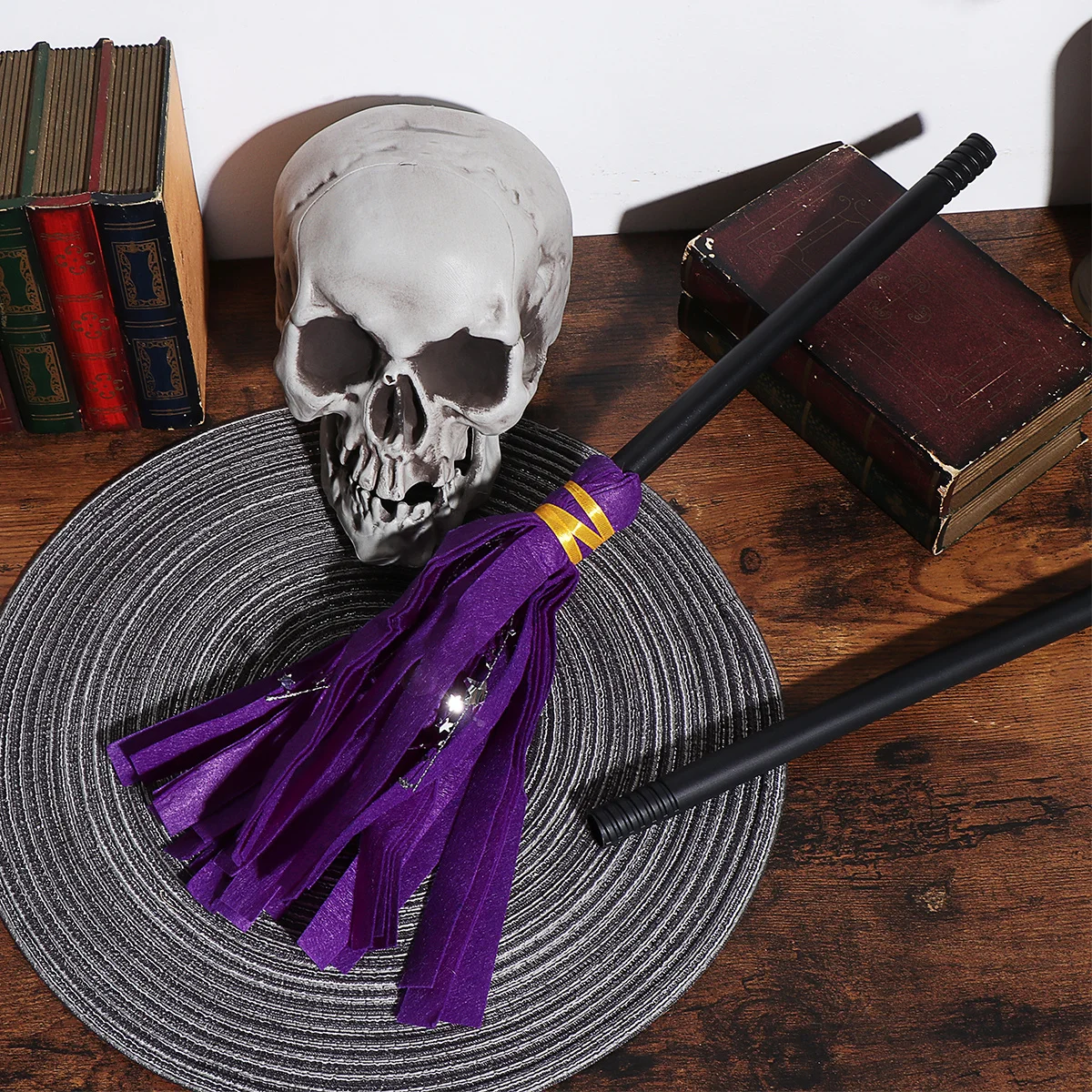 Halloween bruxas vassoura premium durável cosplay festa decorativa prop traje acessório para adultos crianças masquerade mostrar
