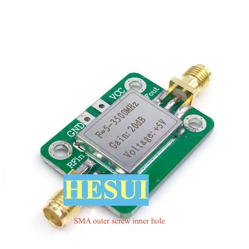 Rf broadband low noise Amplifier LNA (5-3500MHz gain: 20dB)