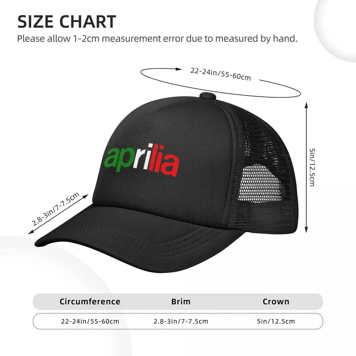 Italia Aprilia Team Motocross czapka typu Trucker mężczyzn sportowy motocykl czapka wyścigowa regulowana czapka typu Snapback czapka z daszkiem z