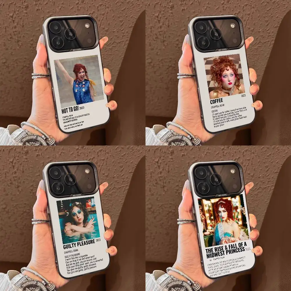 

C-Chappell Roan hot to go Phone Case For iPhone 15,16,12,14,13,17,11,E,Max,Plus,Air,Pro,Mini Black Tpu Cover