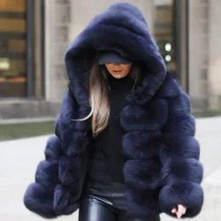 XS-4XL Mink Coats Women 2024 Winter Top Fashion Pink FAUX Fur Coat Elegant Thick Warm Outerwear Fake Fur Jacket Chaquetas Mujer