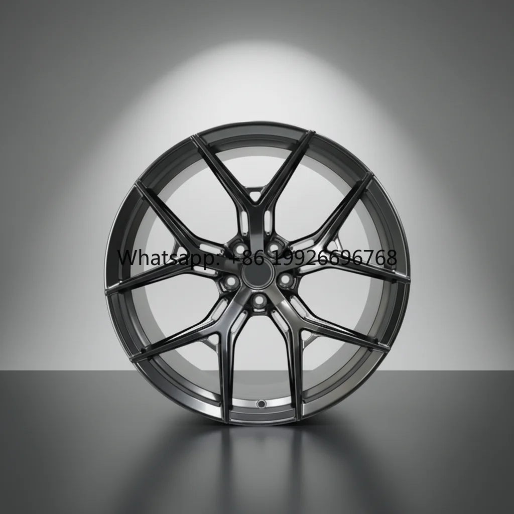 

New Hot Sale Aluminum Alloy Passenger Car Wheels 17*8.5J ET38 PCD5X112 CB57.1 Black Machine Face Five Spoke Deep Dish for Golf R