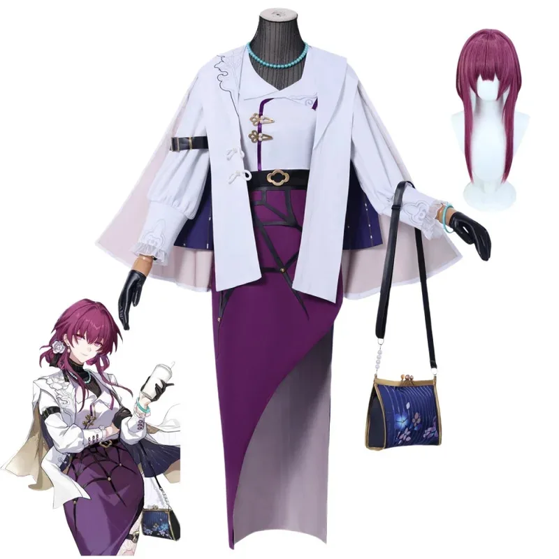 

Kafka Linkage Skin Cosplay Anime Game Honkai Star Rail Costume Wig