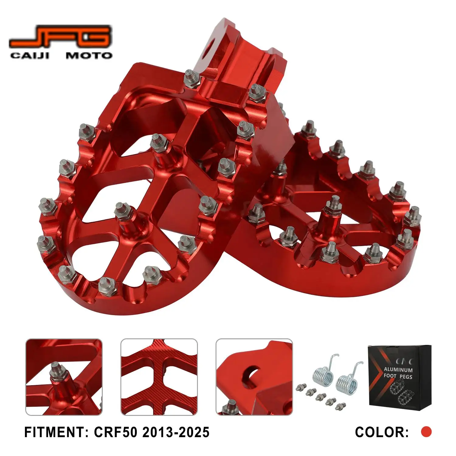

For Honda CRF50 2013-2025 Motorcycles Footpegs CNC Aluminum Durable Anti-Slip Motocross Accessories Electric Dirt Bike Part