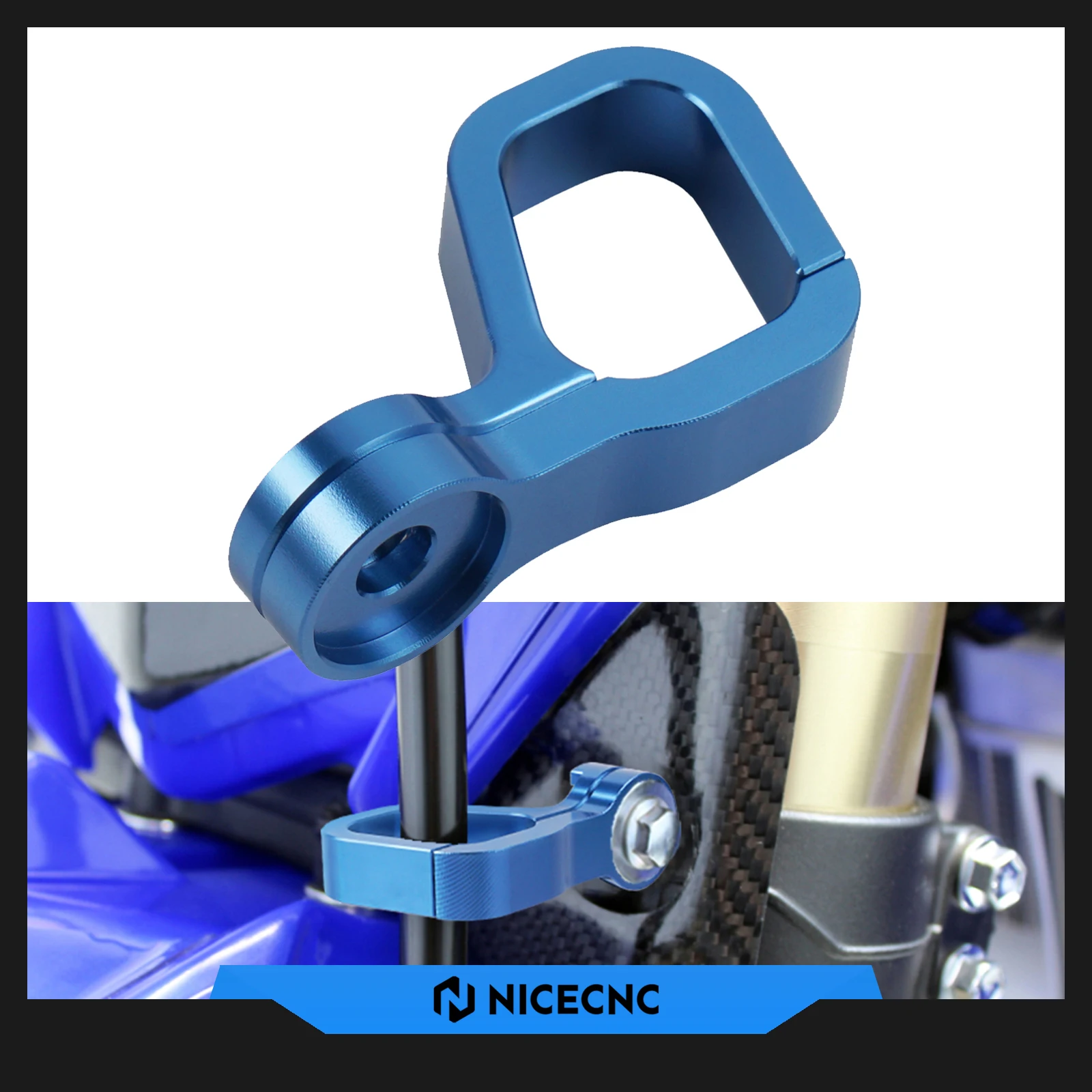 NICECNC For Yamaha YZ 250F 450F 250FX 450FX 2016-2021 WR250F WR450F 16-18 Front Brake Hose Line Hose Holder Clamp Cable Guide