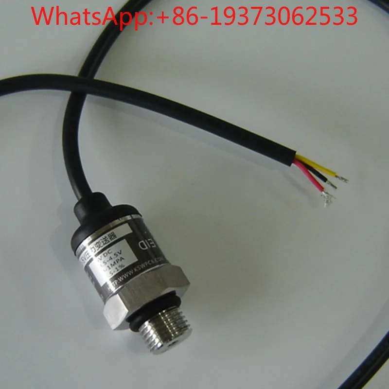 Stainless Steel Molded Case Lead Pressure Sensor, Three-wire 100KPa Pressure Transmitter 1Bar