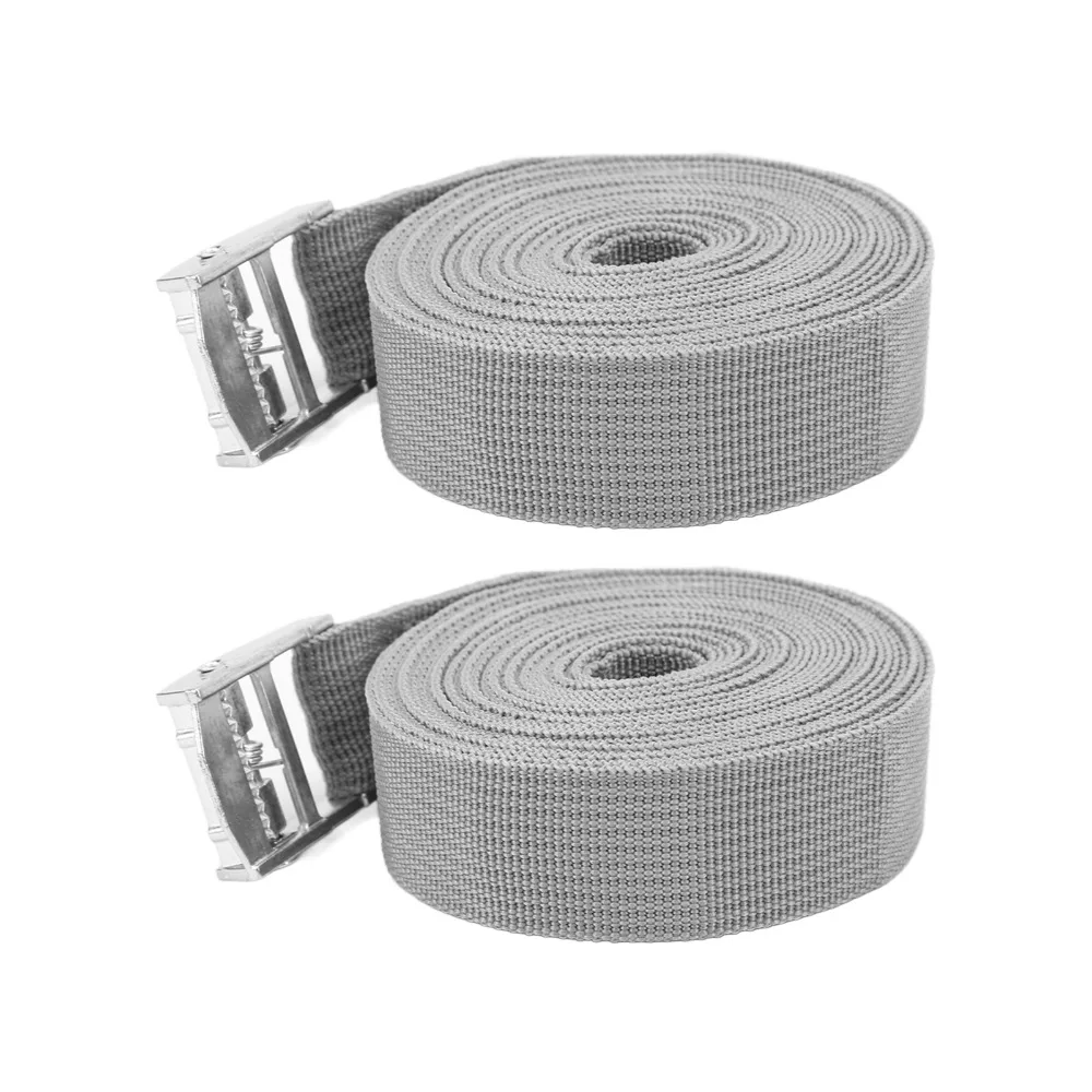 2 Pcs Durable Zinc Alloy Ratchet Tie Down Straps Adjustable Quick Lock Buckle Lashing Straps Tie Down Strap Moving Securing Carg