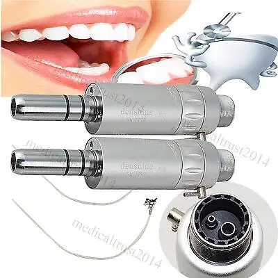 

Denshine E Air Dental Slow Low Handpiece Kit with 2-Hole Lab Connection - Micromotor Contra Angle for dentists in USA