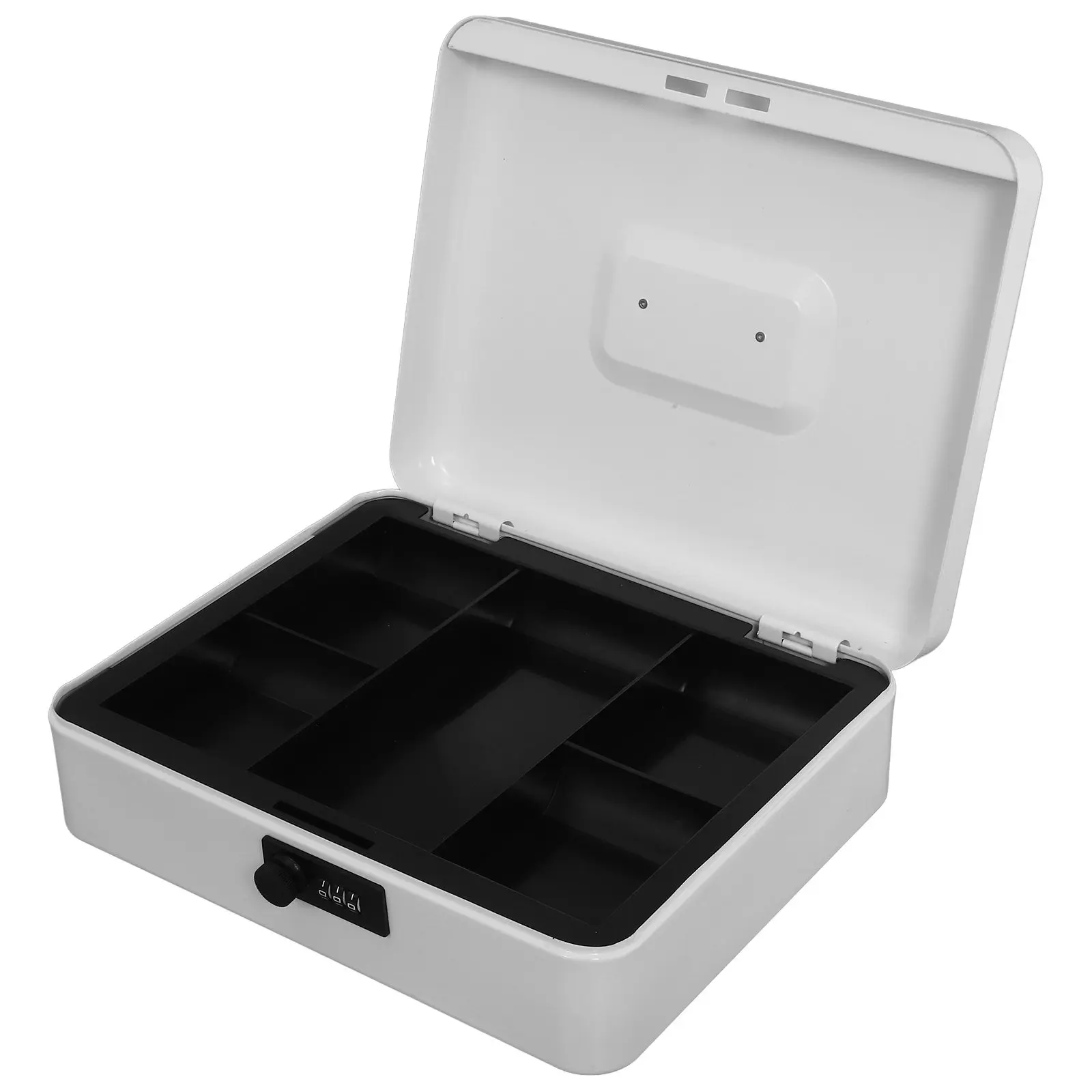 

Password Cash Box Heavy Duty Metal Money Box for Adults Secure Lock Saving Bank Elegant Stainless Steel Design Portable Money