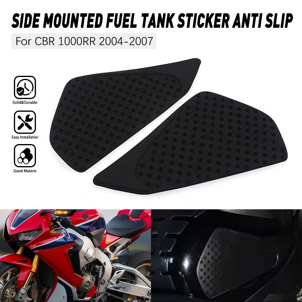 

For Honda CBR1000RR CBR1000 RR CBR 1000RR 2004-2007 Motorcycle Gas Tank Side Grip Traction Knee Protector Sticker Anti Slip Pad