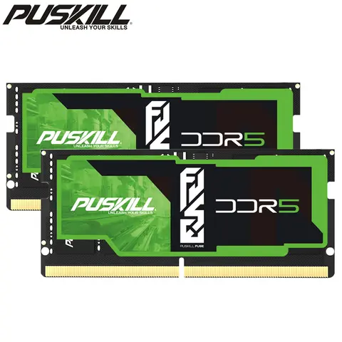 PUSKILL DDR5 Notebook RAM  32GB 16GB 8GB 1.1V 262-Pin 5600MHz 5200MHz 4800MHz CL46 CL42 CL40 for Laptop SODIMM Memory