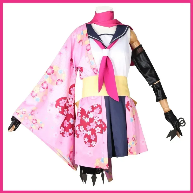 

Anime Game Blue Archive Kuda Izuna Cosplay Costume Japanese Kimono JK Skirt Cloak Wig Woman Sexy Carnival Party Suit 2025 *fgf