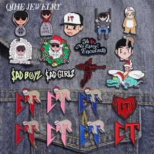 Retro mexicano Metal Hat Clip Pins Pins de esmalte Cartoon Sloth Boy Cap Baseball Cap Golf Accesorios de insignia de moda Joyería de moda 8 mejores encantos mexicanos de ventas - №2