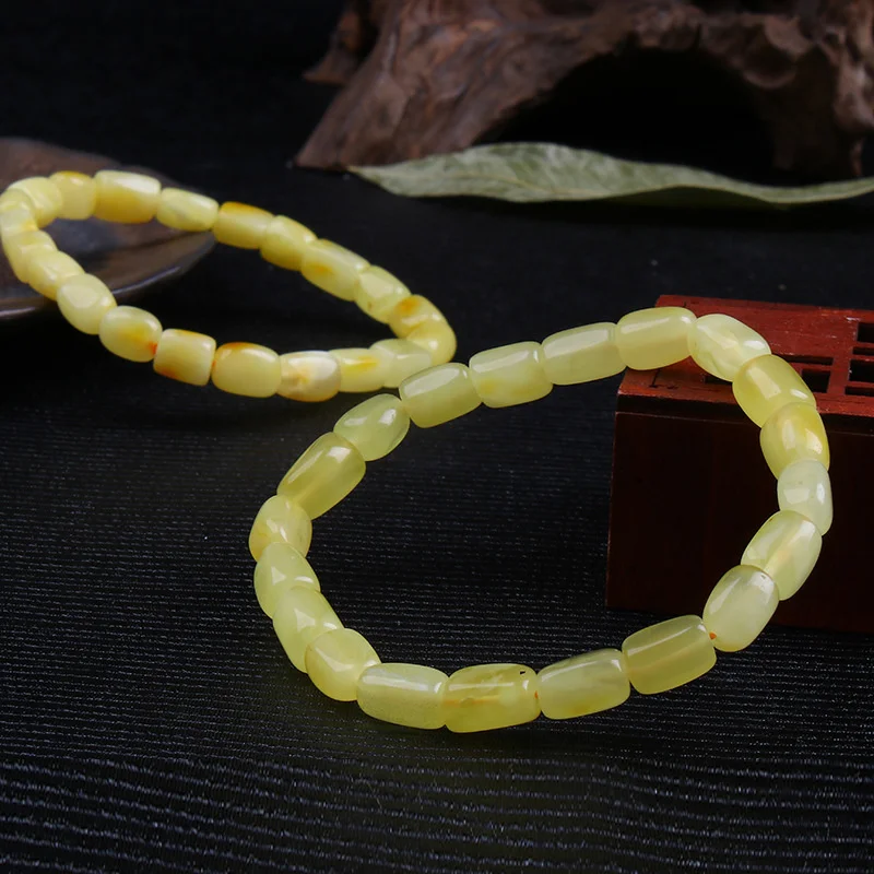 Honey Wax String Natural Chicken Oil Yellow White Flower Amber with Style Bracelet Diy Jewelry Bucket Beads Scattered