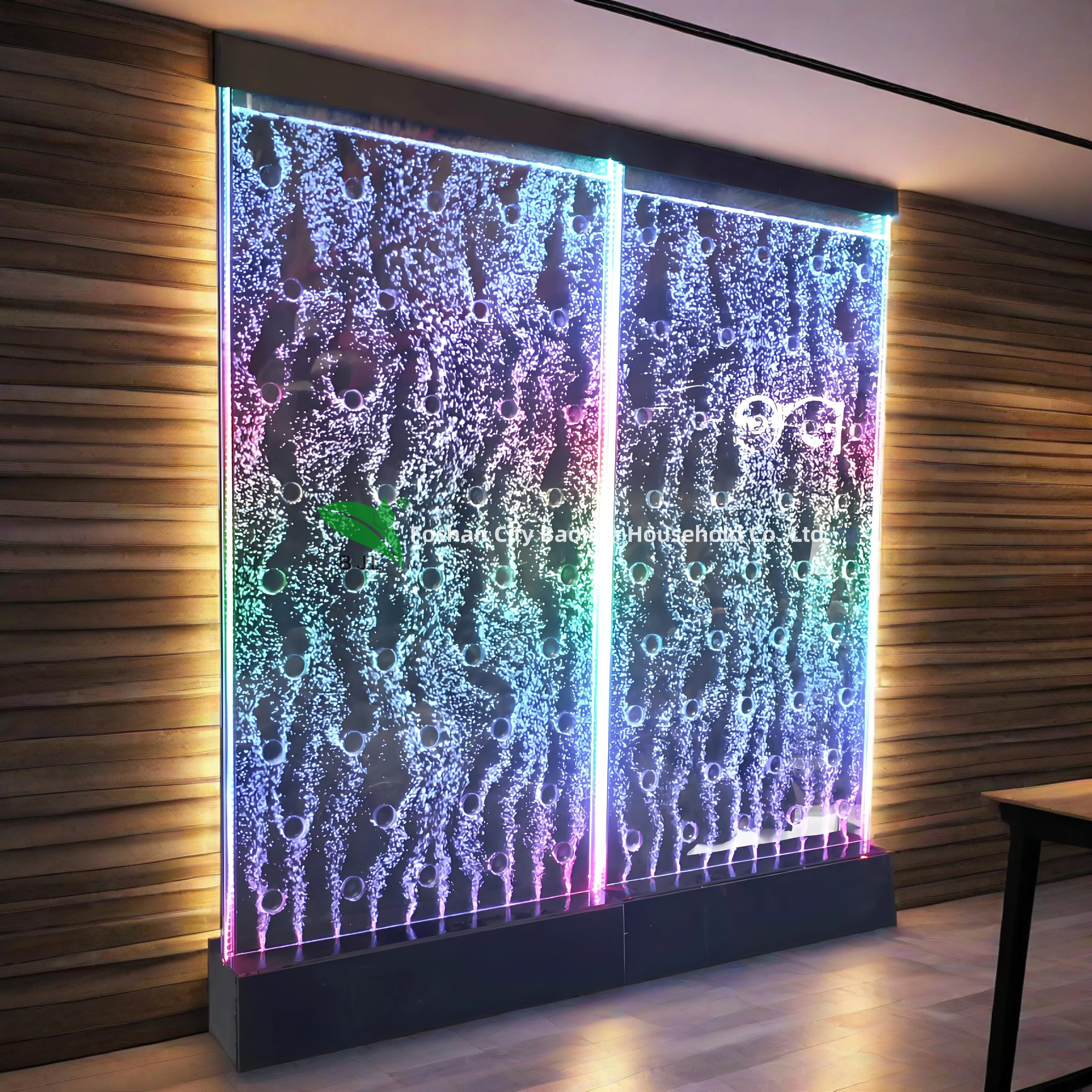 Personalizzazione. Nuovo design Interni Bar Mobili Divisorio Multi colore Led Acrilico Pannello a bolle d'acqua da parete