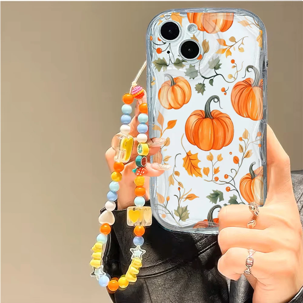 Orange Pumpkin Case For Realme C75X C75 14 14T C73 Note 60 60X 50 C61 C63 C65S C67 C55 C53 C51 C35 C21Y C25Y 10 9 Pro 8 9i Cover