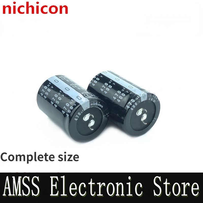 

AMSS Durable 470uF 400V Aluminum Electrolytic Capacitor with Through Hole 450V470uf nichicon 25X50 30X40/45/50 35X40/45/50mm