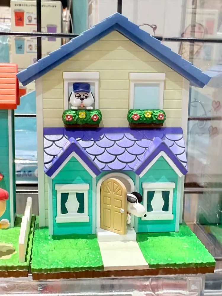 Re-Ment Peanuts Snoopy Sweet Little Home Miniature House Blind Box Set Collectible Cartoon Figure Desktop Decor For Anime Fans