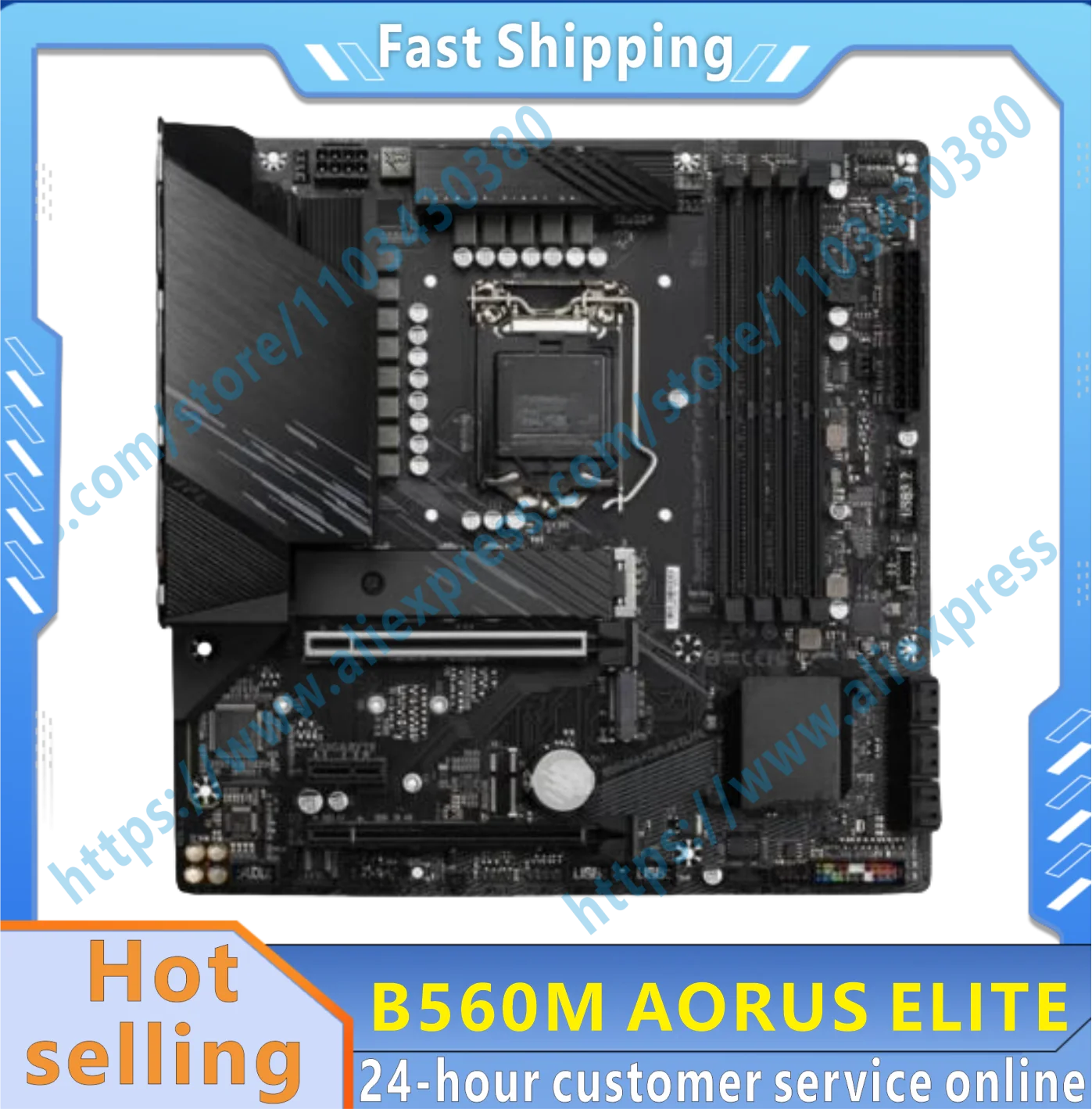 B560M AORUS ELITE LGA 1200 Micro ATX Intel B560 DDR4 128G SATA M.2