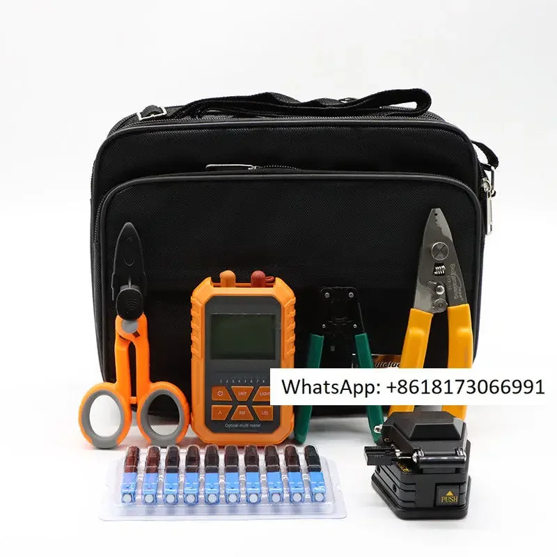 Optical Fiber Splicing Machine Set,FTTH Cold Splicing Optical Fiber, Cutting Knife, Power Meter