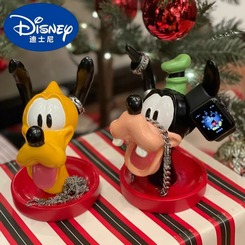 

Disney Pluto Goofy Storage Display Rack Anime Cartoon Creative Desktop Decorations Kawaii Jewelry Glasses Storage Ornaments
