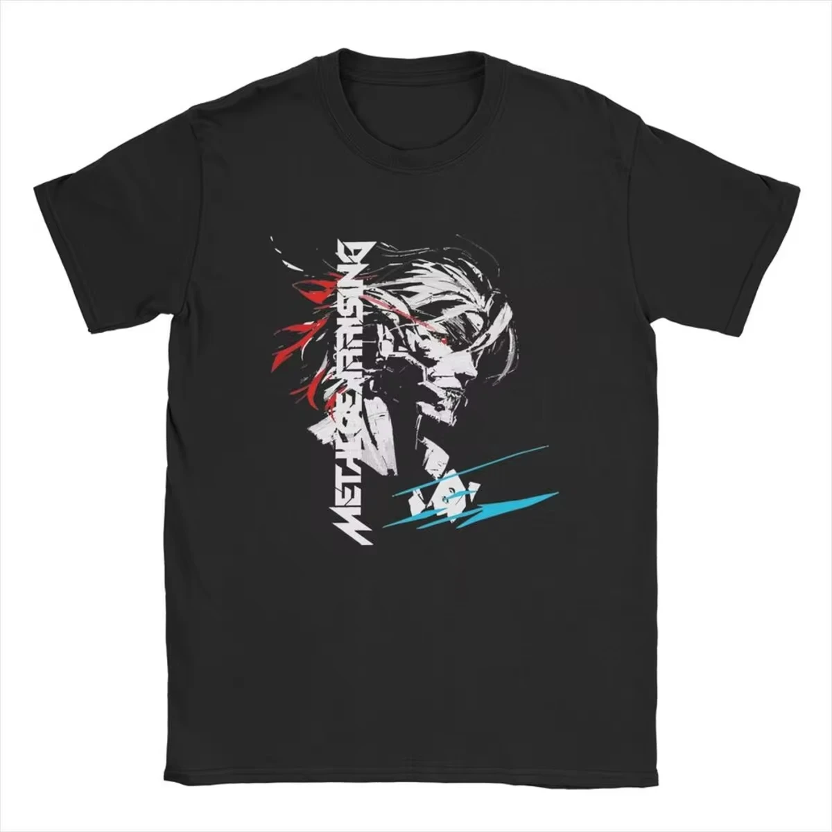 Novelty Game Metal Gear Solid Option C T-Shirt for Men Women Cotton T Shirts MGS Gothic Phantom Hipster Short Sleeve Tee Tops