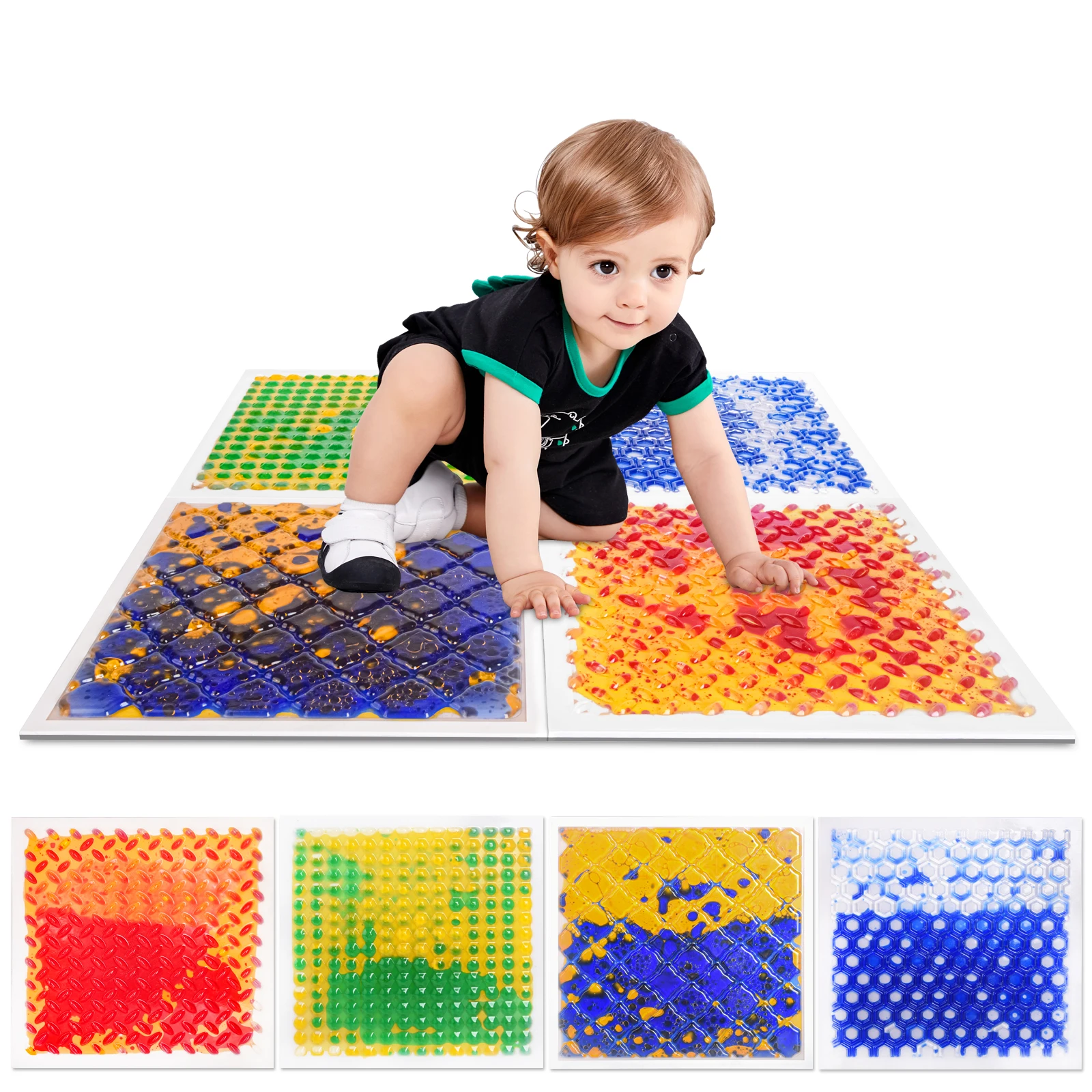 

Premium Anti-Fatigue Sensory Liquid Floor Sensory Tiles For Classroom Sensory Children