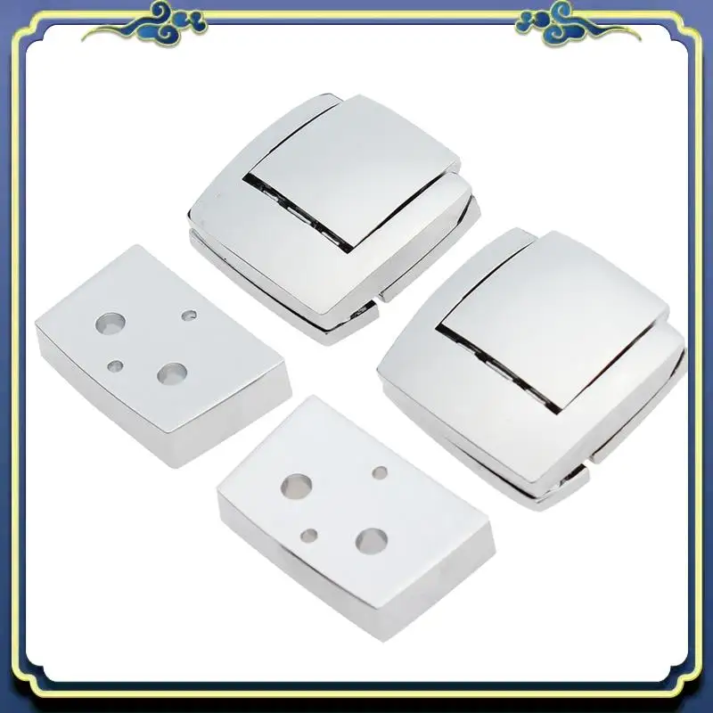 AU16-Trunk Bag Hinge And Latch Kit Silver Metal Automotive Supplies For  Chopped For Razor Tour Pak