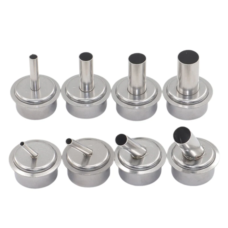 

1 Pair 45° degree bend nozzle BGA hot air gun straight nozzle hot air gun slant nozzle for QUICK 861DW soldering station ﻿