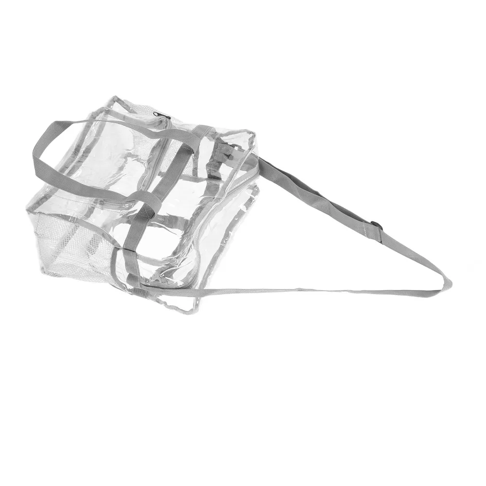

Durable PVC Transparent Handbag Waterproof With Adjustable Strap Clear Bag Large Capacity Clear Lunch Bags Travel