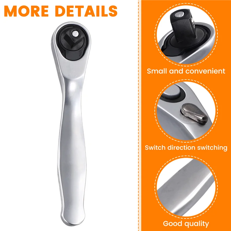 

SEWS-Mini 1/4 Ratchet Wrench High Quality Quick Socket Ratchet Wrench Screwdriver Wrenches Tools Small Spanner 72 Tooth