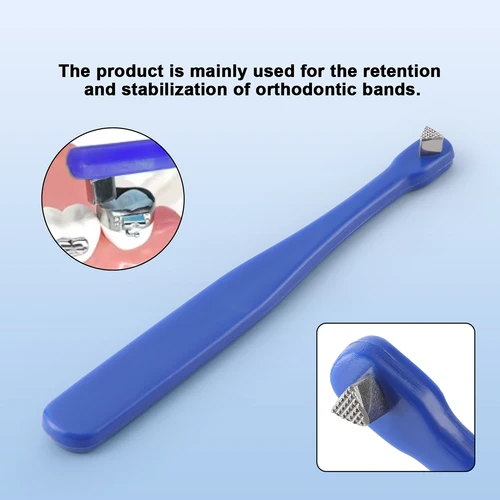 Imagen 2 del producto AZDENT, 1 unidad, banda de ortodoncia Dental, empujador de asiento, instrumento Manual, bandas molares, palo para morder, asiento, anillo de punta dentada, elevador de empuje